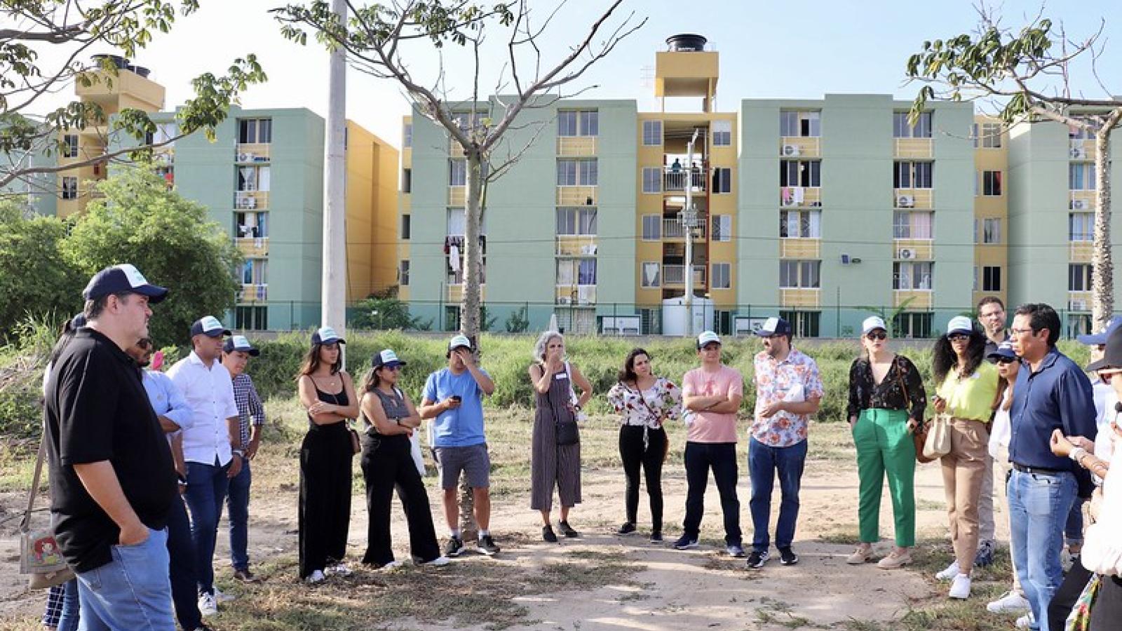 passeio por um jardim em barranquilla