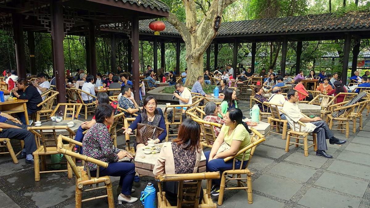 Teahouse Chengdu China Peoples Park