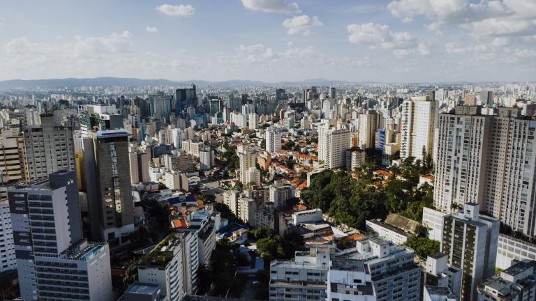 Foto do horizonte de São Paulo