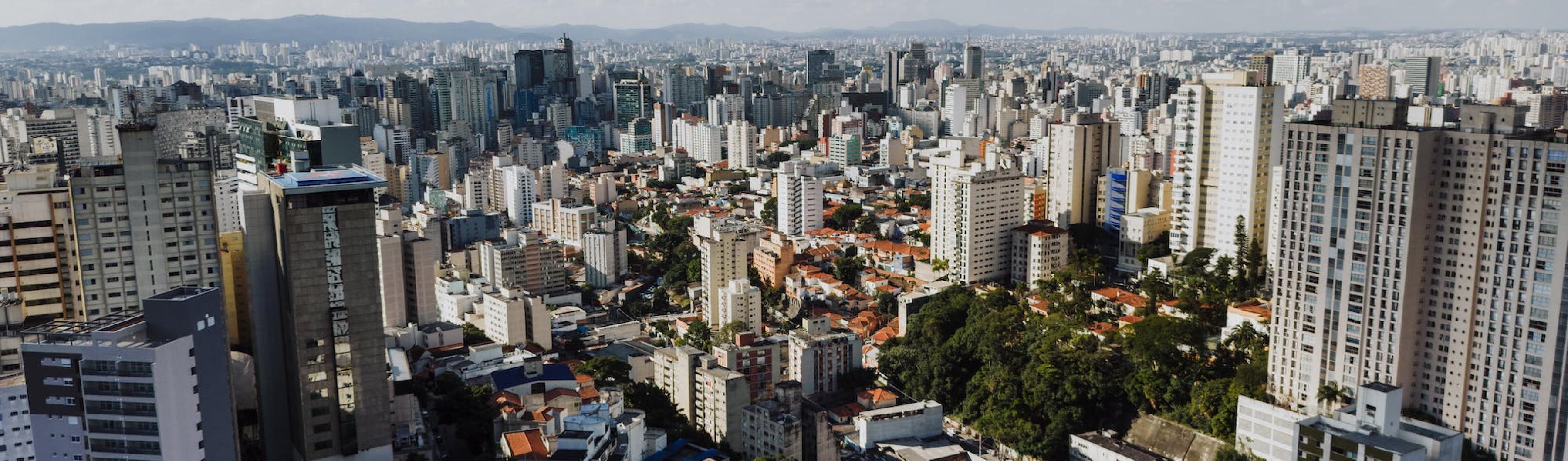 Foto do horizonte de São Paulo