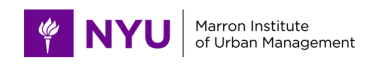 Logotipo do NYU Marron Institute of Urban Management