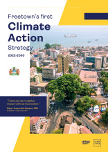 Capa do Documento do Plano de Ação Climática Freetown