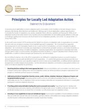 locally led adaptation principles