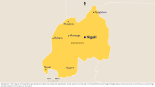 Mapa de Ruanda